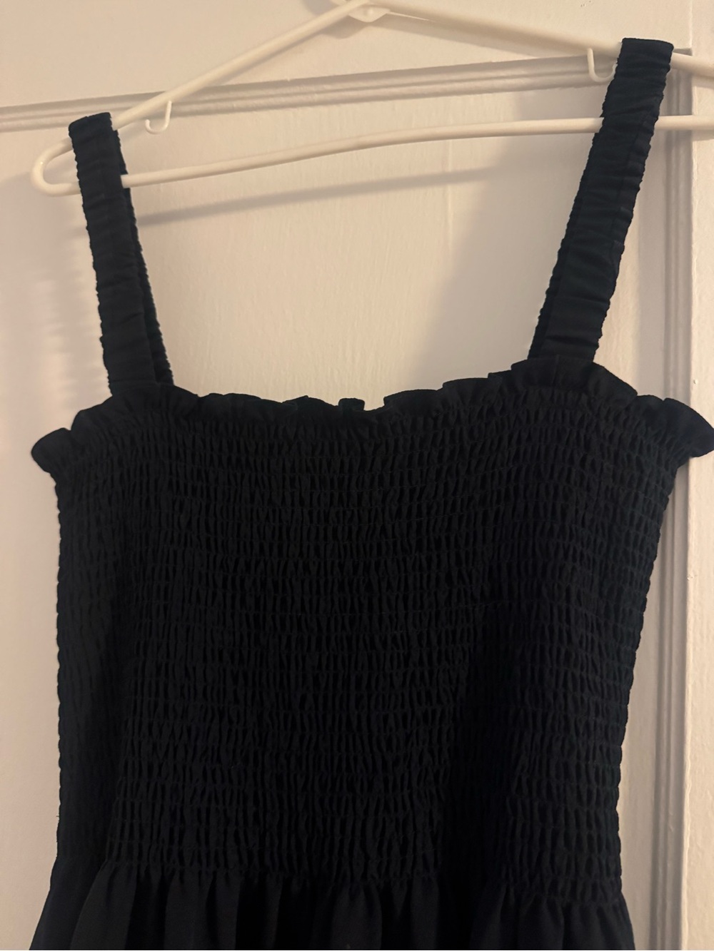 NWOT Hill House Black Smocked Strap Maxi Dress - Picture 2 of 3
